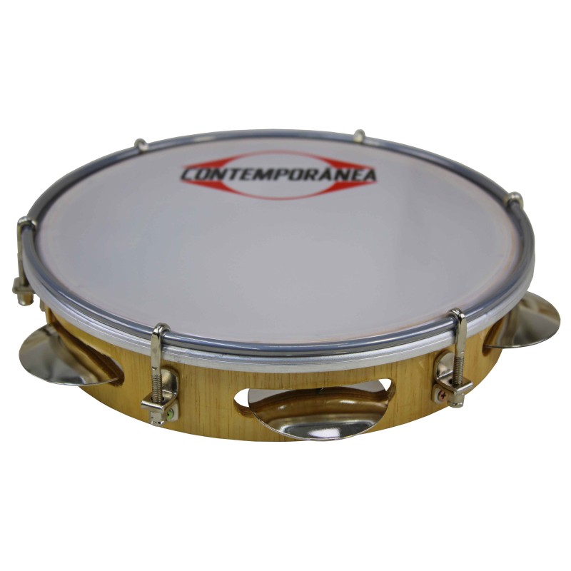 Pandeiro 8" bois - peau plastique - Light